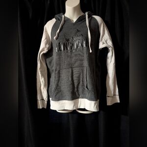 MV Sport Charcoal and Cream Hoodie